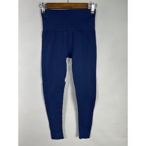 Set Active Women's Small Navy Blue Stretchy Comfort Cropped Leggings